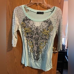 Angels & Diamonds lace top